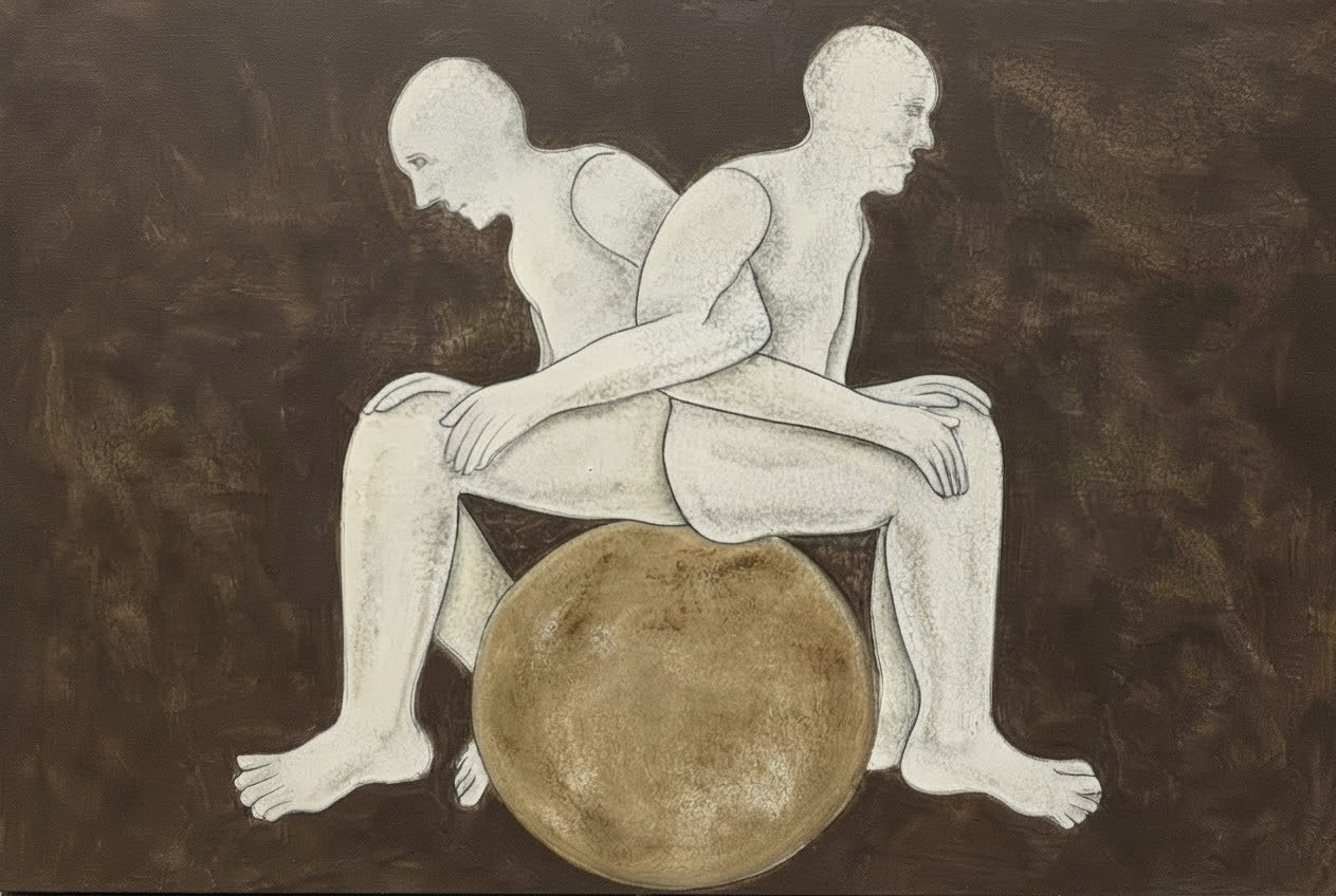 Balance in Ochre — figures & portraits artwork, Figures
