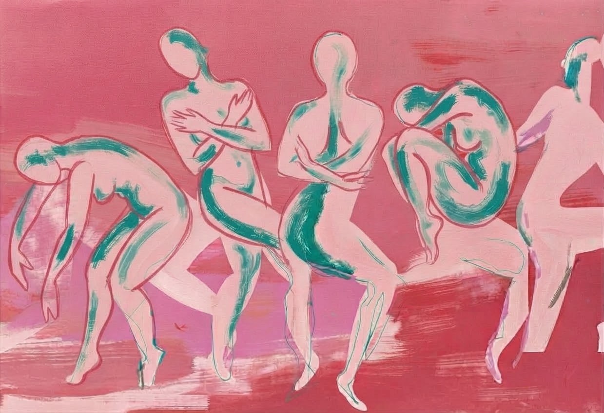 Pink Chorus — figures & portraits artwork, Figures