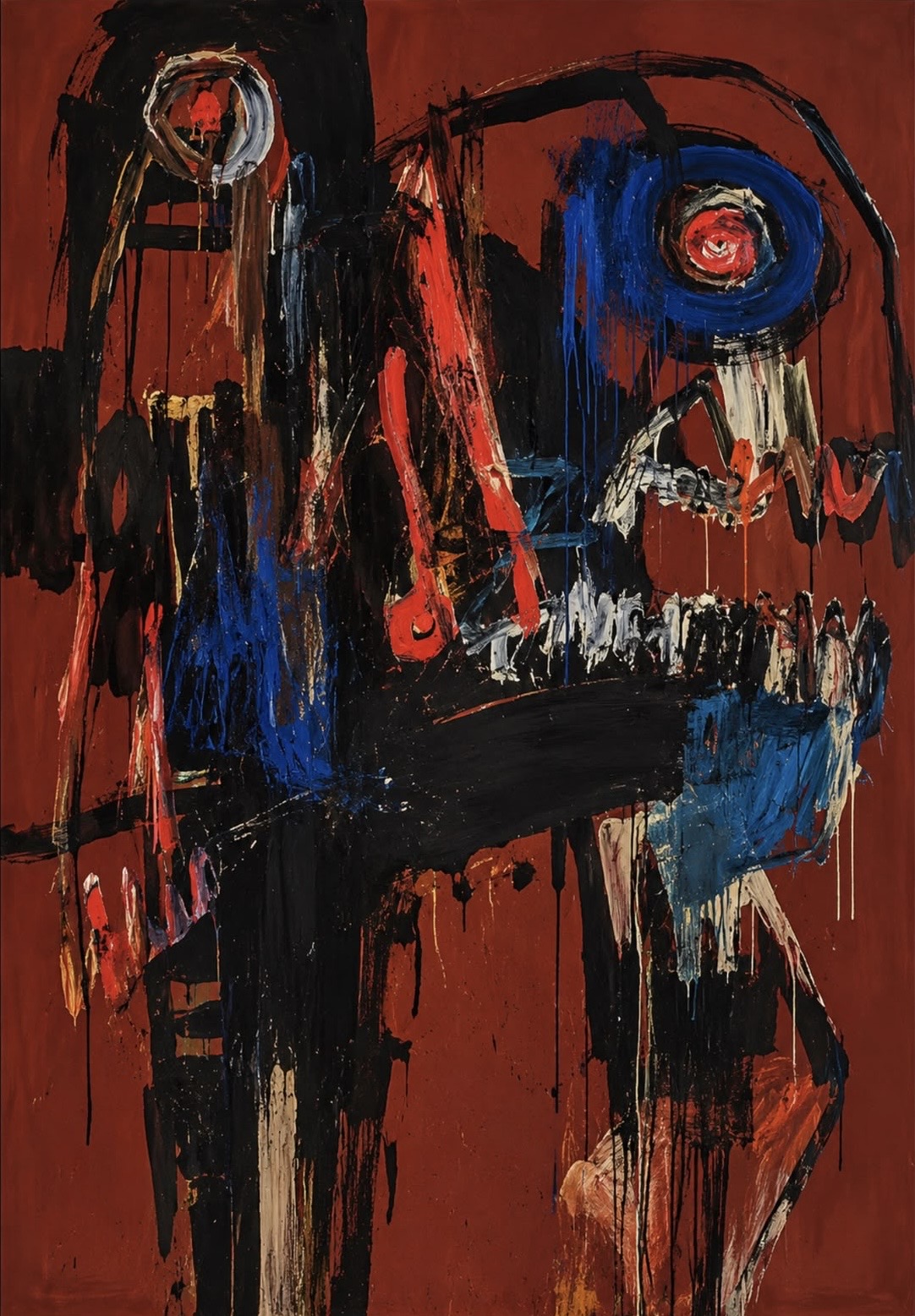 Red Vigil — abstract artwork, Abstract