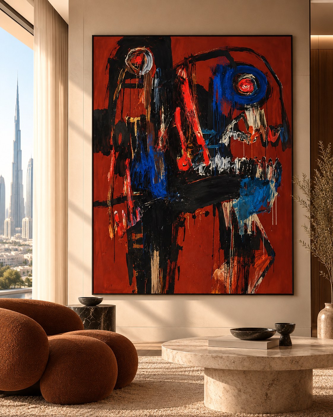 Red Vigil shown in an interior
