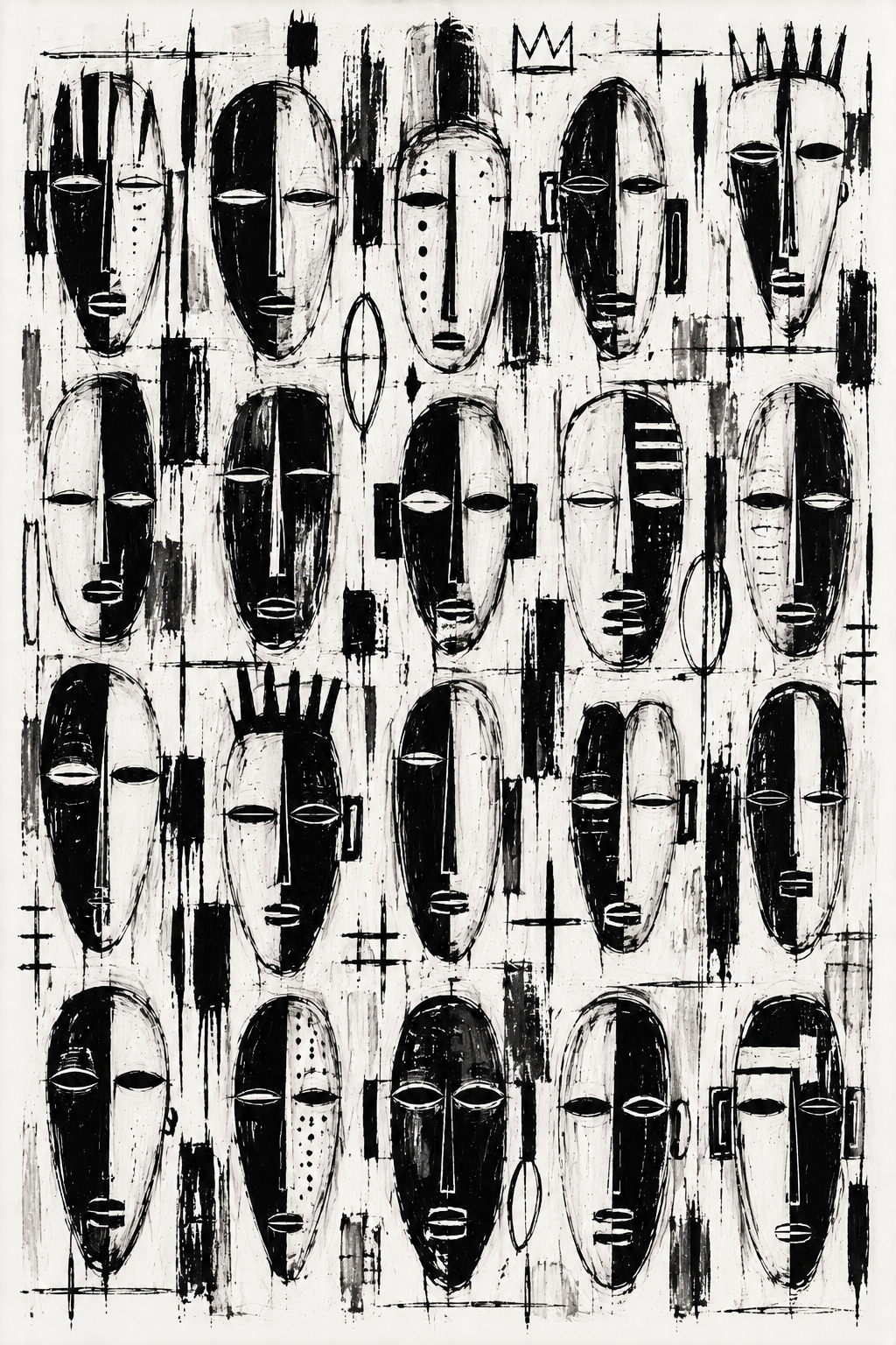 Mask Study, artwork by The Artworks Gallery