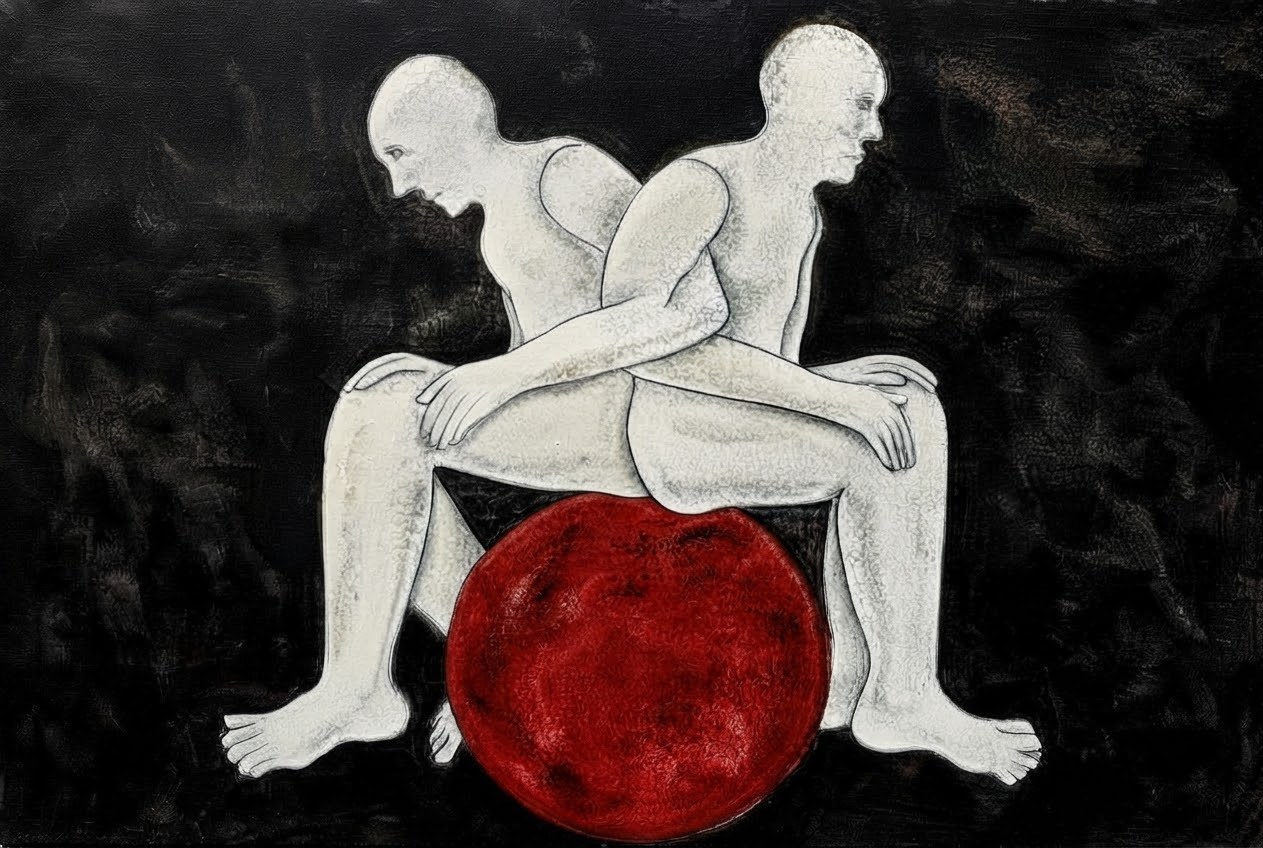 Balance in Red — figures & portraits artwork, Figures